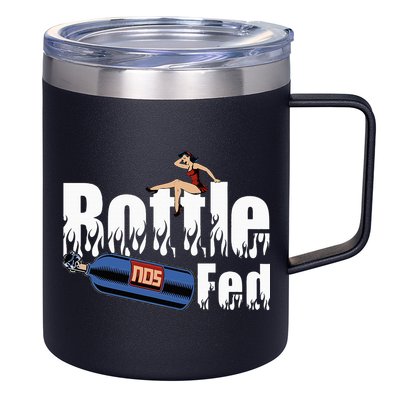 Drag Racing Race Car Power Adder Nos Bottle Fed 12oz Stainless Steel Coffee Mug