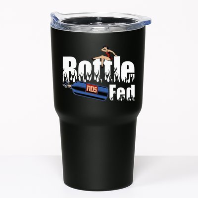 Drag Racing Race Car Power Adder Nos Bottle Fed Tumbler