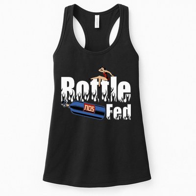 Drag Racing Race Car Power Adder Nos Bottle Fed Womens Tank Top