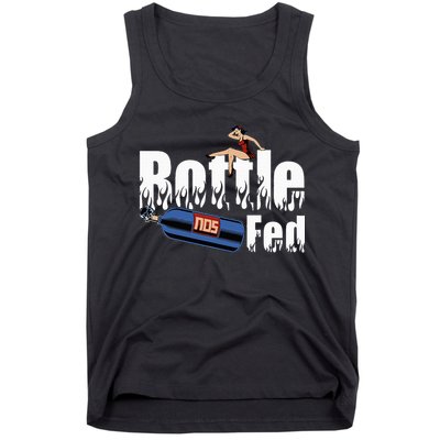 Drag Racing Race Car Power Adder Nos Bottle Fed Tank Top