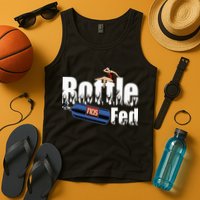 Drag Racing Race Car Power Adder Nos Bottle Fed Tank Top
