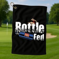Drag Racing Race Car Power Adder Nos Bottle Fed Golf Towel