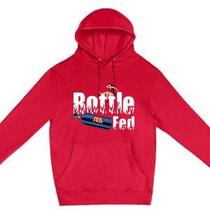 Drag Racing Race Car Power Adder Nos Bottle Fed Premium Pullover Hoodie