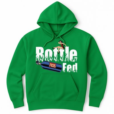Drag Racing Race Car Power Adder Nos Bottle Fed Hoodie
