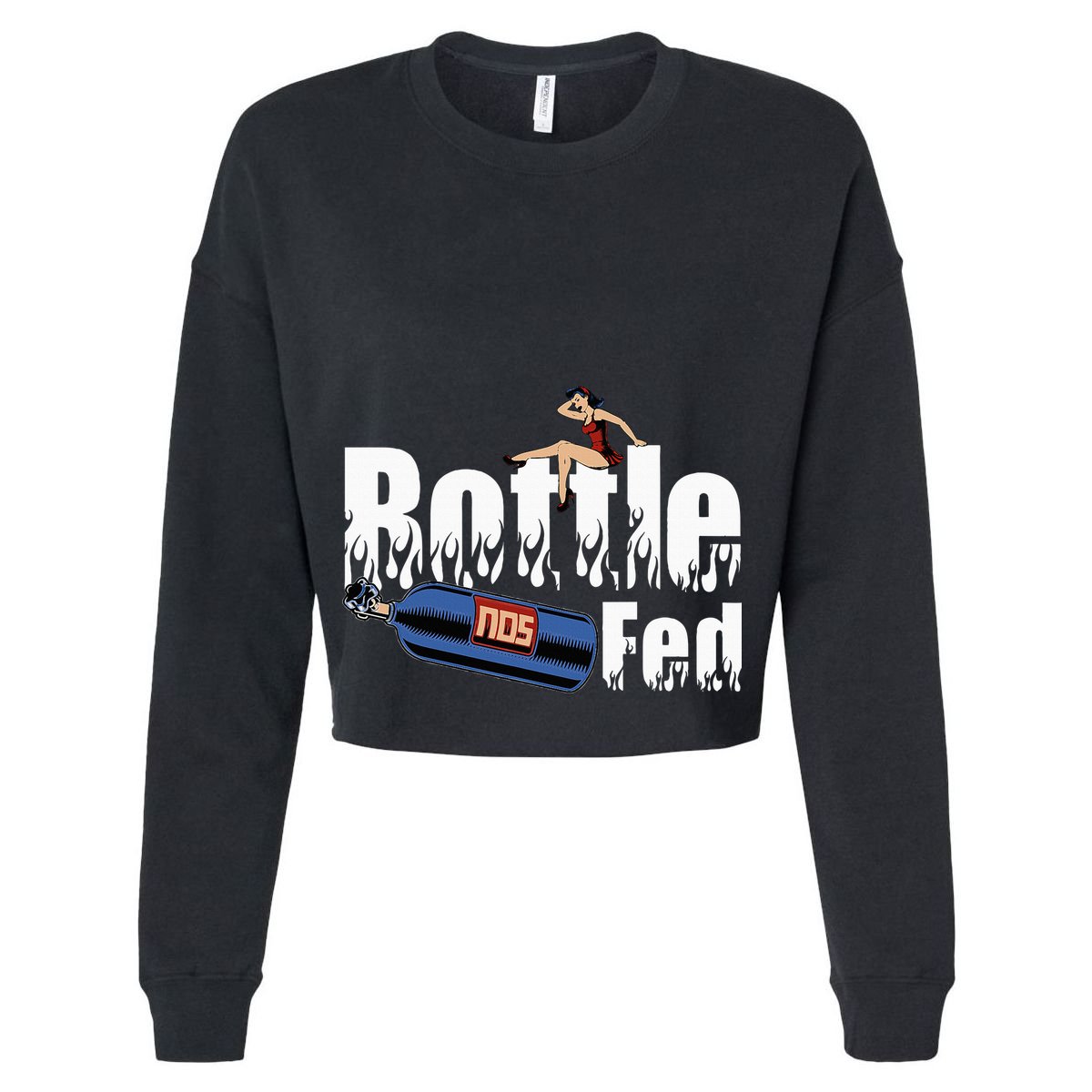 Drag Racing Race Car Power Adder Nos Bottle Fed Hoodie