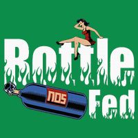 Drag Racing Race Car Power Adder Nos Bottle Fed Tall T-Shirt