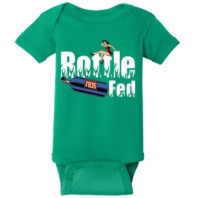 Drag Racing Race Car Power Adder Nos Bottle Fed Baby Bodysuit