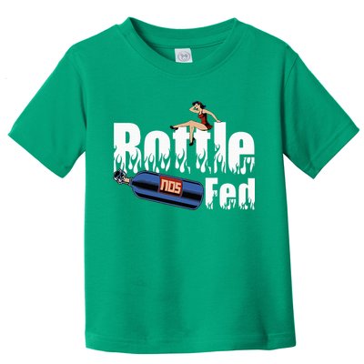 Drag Racing Race Car Power Adder Nos Bottle Fed Toddler T-Shirt