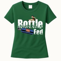 Drag Racing Race Car Power Adder Nos Bottle Fed Womens T-Shirt