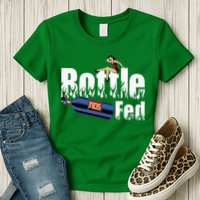 Drag Racing Race Car Power Adder Nos Bottle Fed Womens T-Shirt