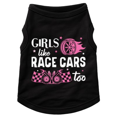 Drag Racing Race Car Girl Like Race Cars Too Doggie Tank