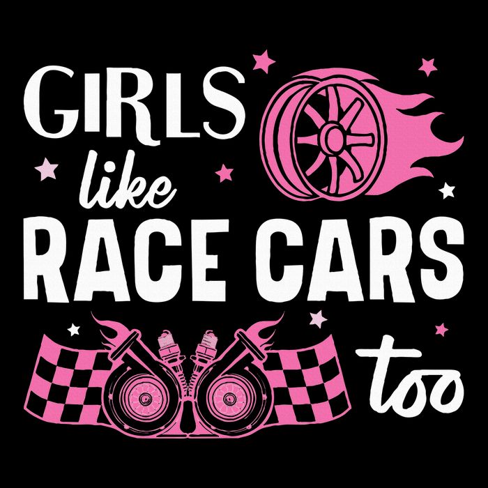 Drag Racing Race Car Girl Like Race Cars Too Cooling Performance Crew T-Shirt
