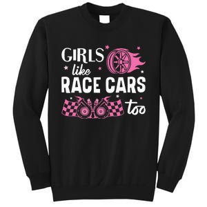 Drag Racing Race Car Girl Like Race Cars Too Sweatshirt