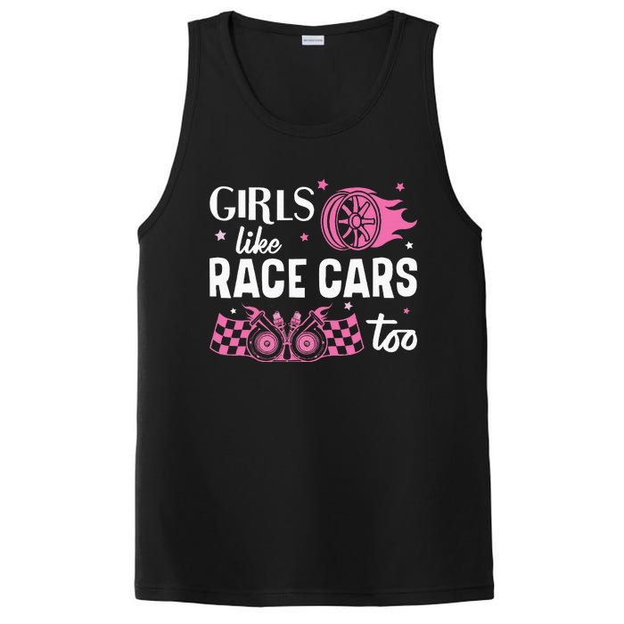 Drag Racing Race Car Girl Like Race Cars Too PosiCharge Competitor Tank