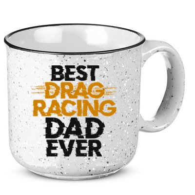 Drag Racing Race Car Dad Vintage Best Drag Racing Dad Ever 15oz Campfire Ceramic Mug