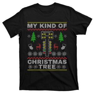 Drag Racers Racing Christmas Tree Sweater T-Shirt