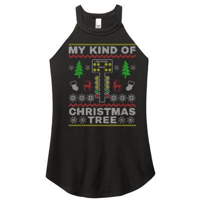 Drag Racers Racing Christmas Tree Sweater Women's Perfect Tri Rocker Tank