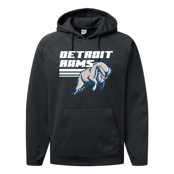 Detroit Rams, Rams Super Bowl Champions, Rams Championship, Ram House Performance Fleece Hoodie