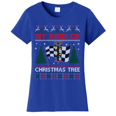 Drag Racers Racing Christmas Tree Ugly Xmas Sweater Gift Women's T-Shirt