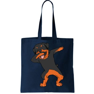 Dabbing Rottweiler Rott Dog Boy Girl Dab Dance Tote Bag