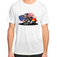 Digirods Rat Rod Racer American Flaming Hot Rod Cartoon Car Adult ChromaSoft Performance T-Shirt