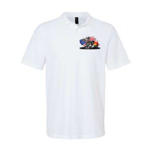 Digirods Rat Rod Racer American Flaming Hot Rod Cartoon Car Softstyle Adult Sport Polo