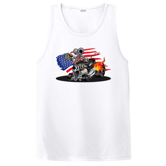 Digirods Rat Rod Racer American Flaming Hot Rod Cartoon Car PosiCharge Competitor Tank