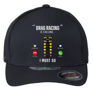 Drag Racing Race Car Phone Display Drag Racing Is Calling Flexfit Unipanel Trucker Cap