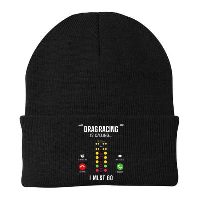 Drag Racing Race Car Phone Display Drag Racing Is Calling Beanie
