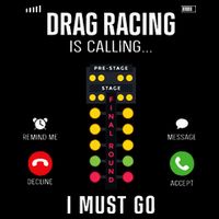 Drag Racing Race Car Phone Display Drag Racing Is Calling Drawstring Bag