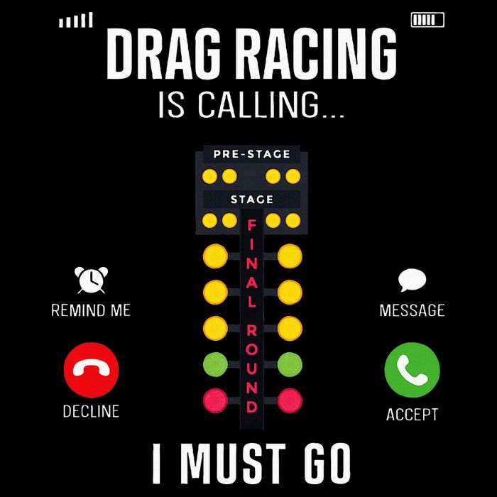 Drag Racing Race Car Phone Display Drag Racing Is Calling Visor
