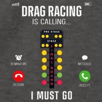 Drag Racing Race Car Phone Display Drag Racing Is Calling Vector Backpack