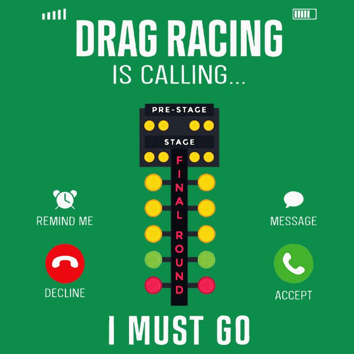 Drag Racing Race Car Phone Display Drag Racing Is Calling Sweatshirt