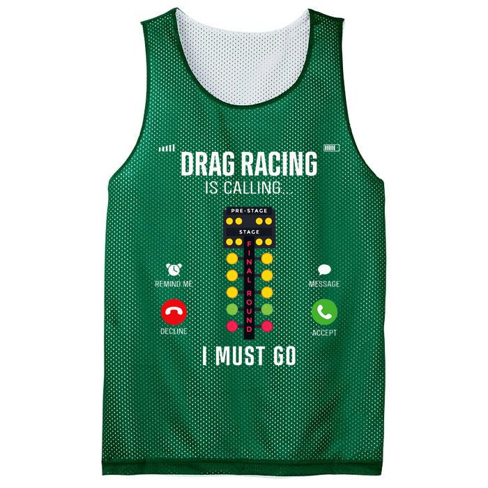 Drag Racing Race Car Phone Display Drag Racing Is Calling Mesh Reversible Basketball Jersey Tank