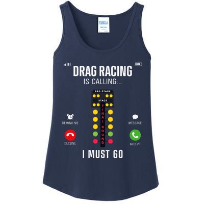 Drag Racing Race Car Phone Display Drag Racing Is Calling Ladies Essential Tank