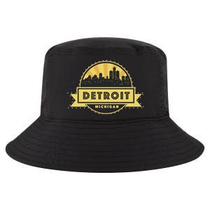 Detroit Record Skyline Logo Cool Comfort Performance Bucket Hat