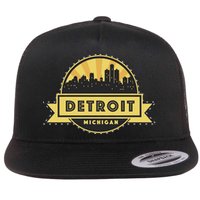 Detroit Record Skyline Logo Flatbill Hat