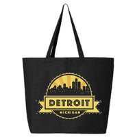 Detroit Record Skyline Logo 25L Jumbo Tote