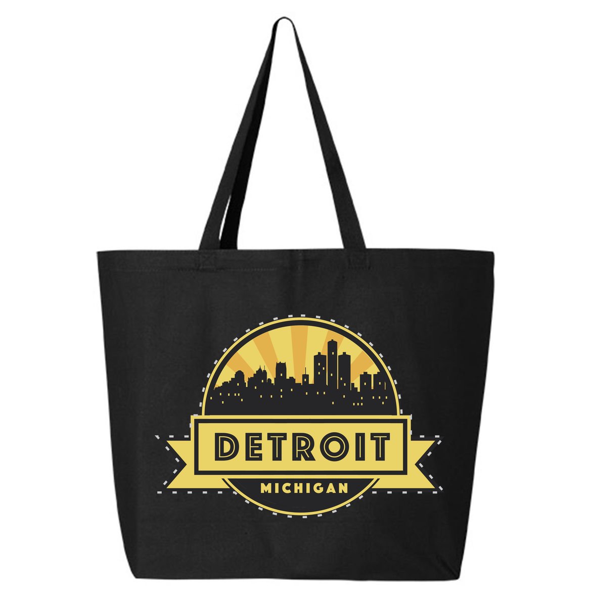 Detroit Record Skyline Logo 25L Jumbo Tote