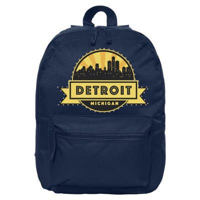 Detroit Record Skyline Logo 16 in Basic Backpack