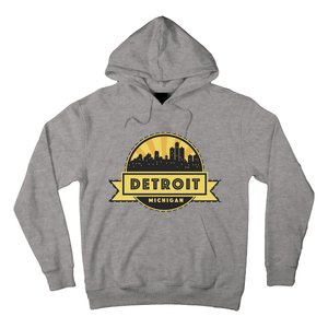 Detroit Record Skyline Logo Hoodie