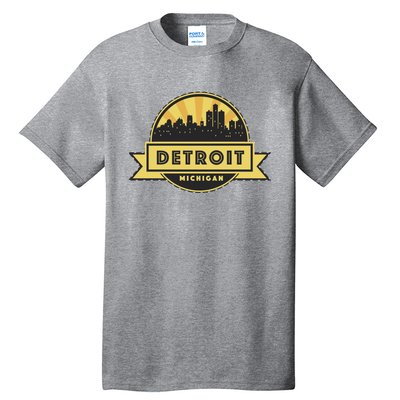 Detroit Record Skyline Logo Tall T-Shirt