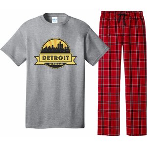 Detroit Record Skyline Logo Pajama Set