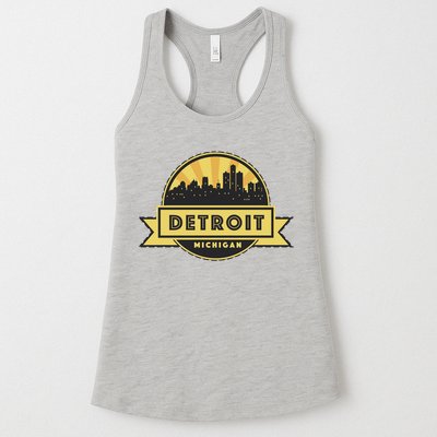 Detroit Record Skyline Logo Womens Tank Top