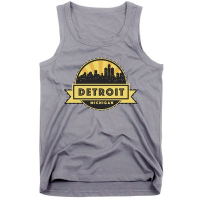 Detroit Record Skyline Logo Tank Top