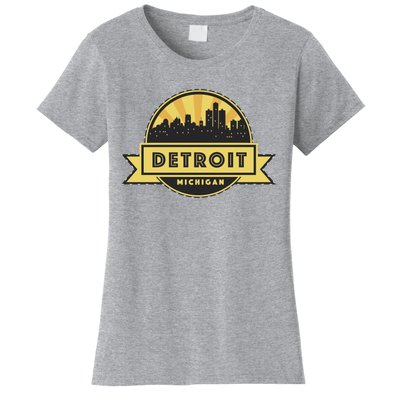 Detroit Record Skyline Logo Women's T-Shirt