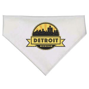 Detroit Record Skyline Logo USA-Made Doggie Bandana