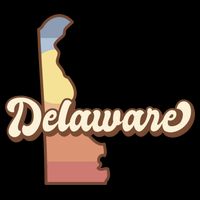 Delaware Retro Sunset Cooling Performance Crew T-Shirt