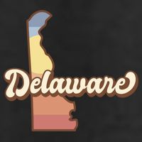 Delaware Retro Sunset Adult Drive Performance Visor