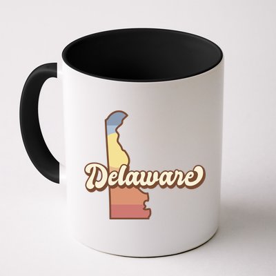 Delaware Retro Sunset Mug